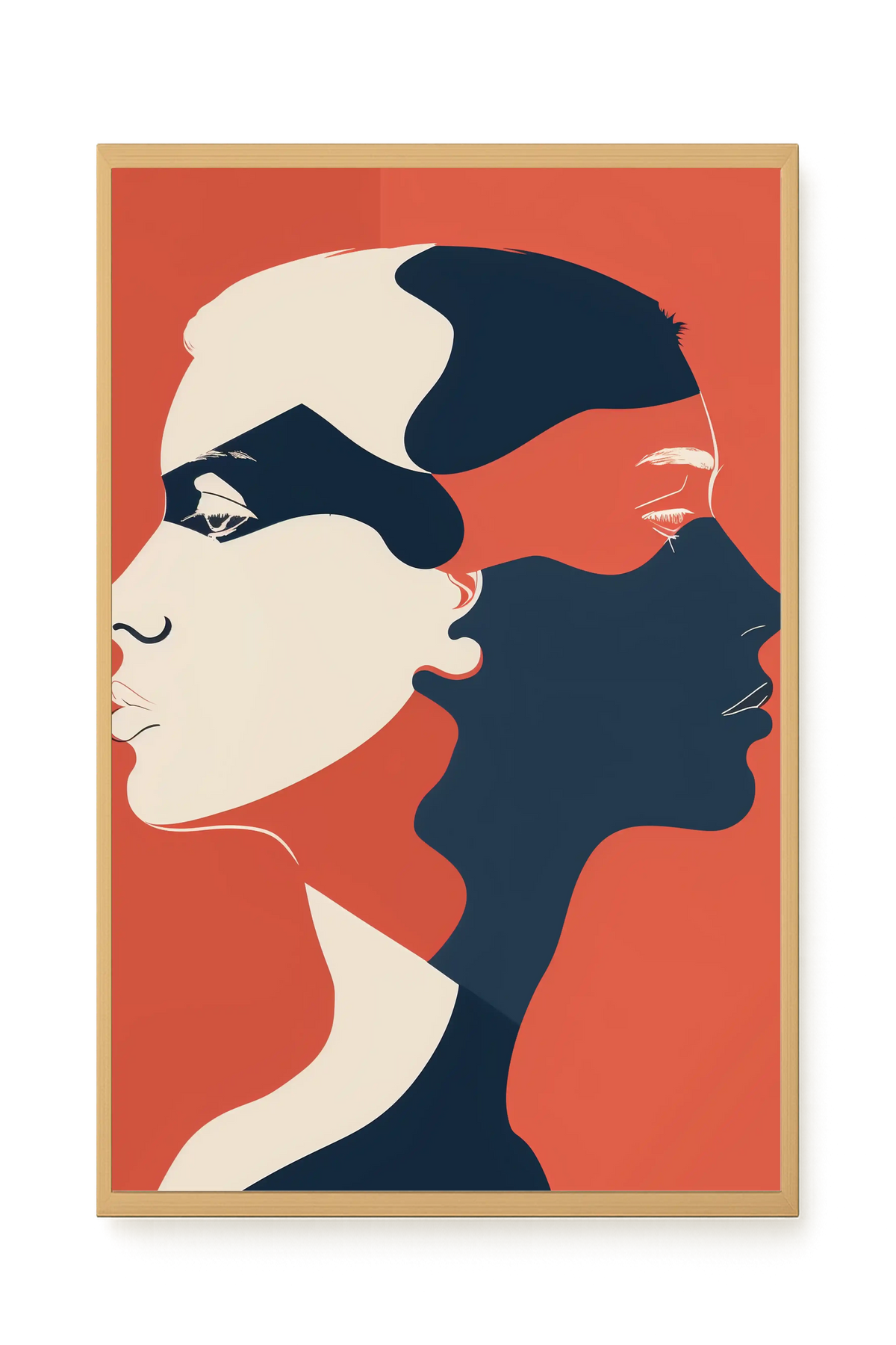 Dialogue of Shapes Canvas Print