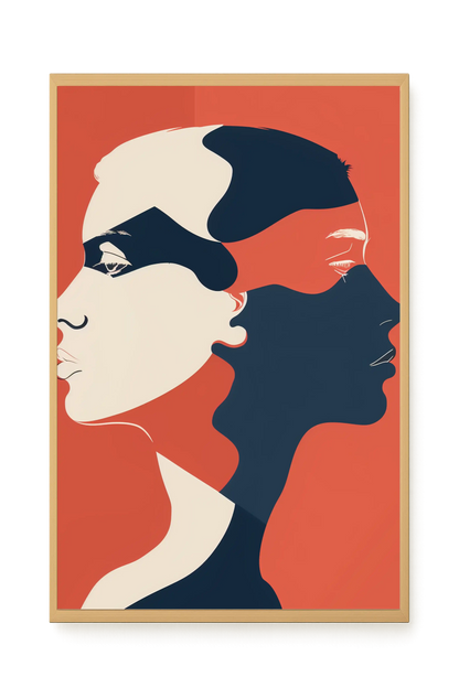 Dialogue of Shapes Canvas Print
