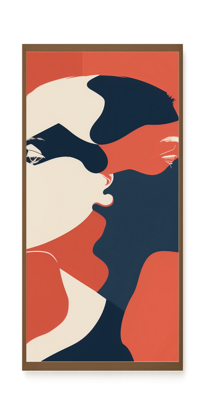Dialogue of Shapes Canvas Print