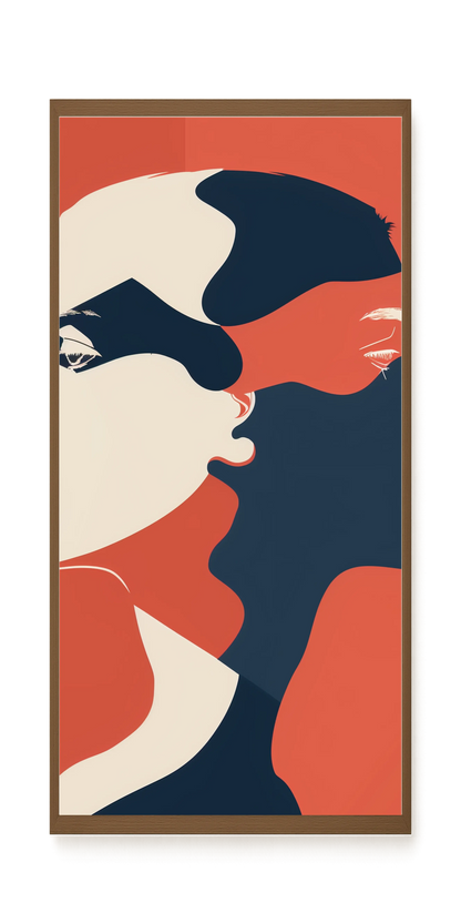 Dialogue of Shapes Canvas Print