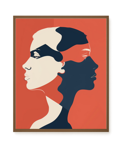 Dialogue of Shapes Canvas Print