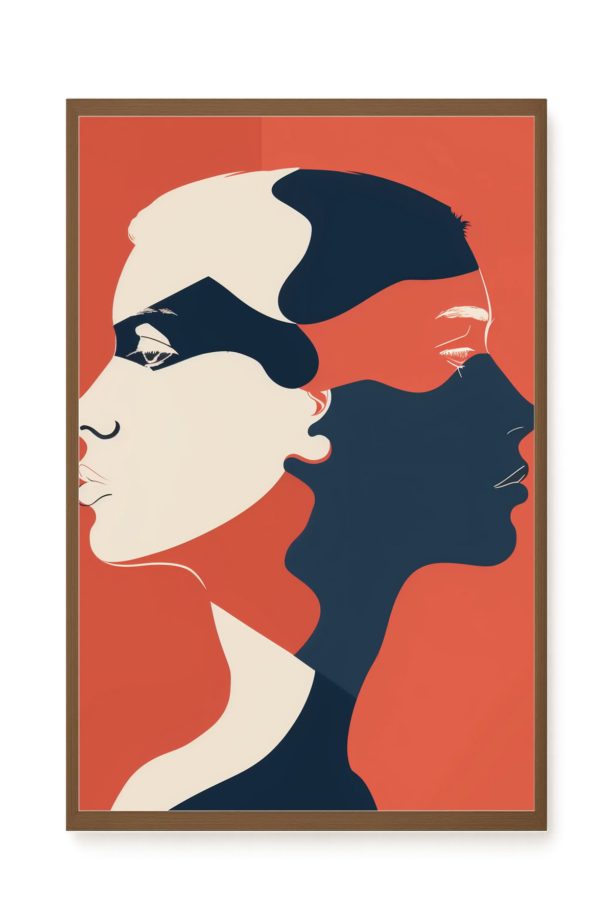 Dialogue of Shapes Canvas Print