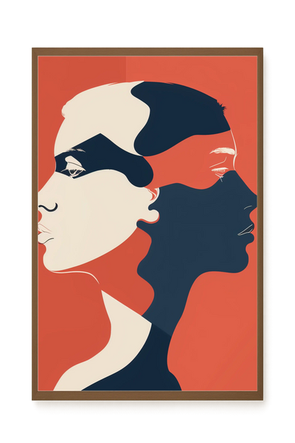 Dialogue of Shapes Canvas Print