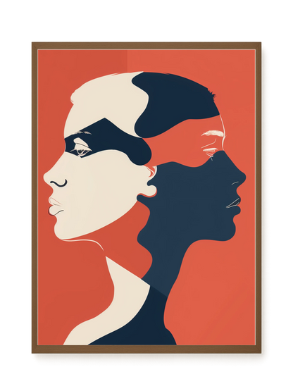 Dialogue of Shapes Canvas Print