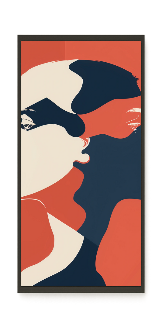 Dialogue of Shapes Canvas Print