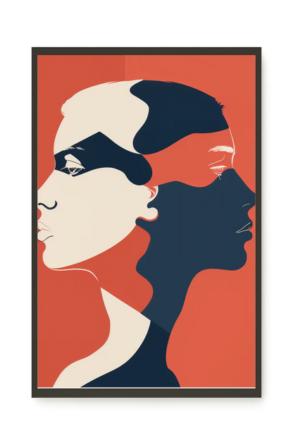 Dialogue of Shapes Canvas Print