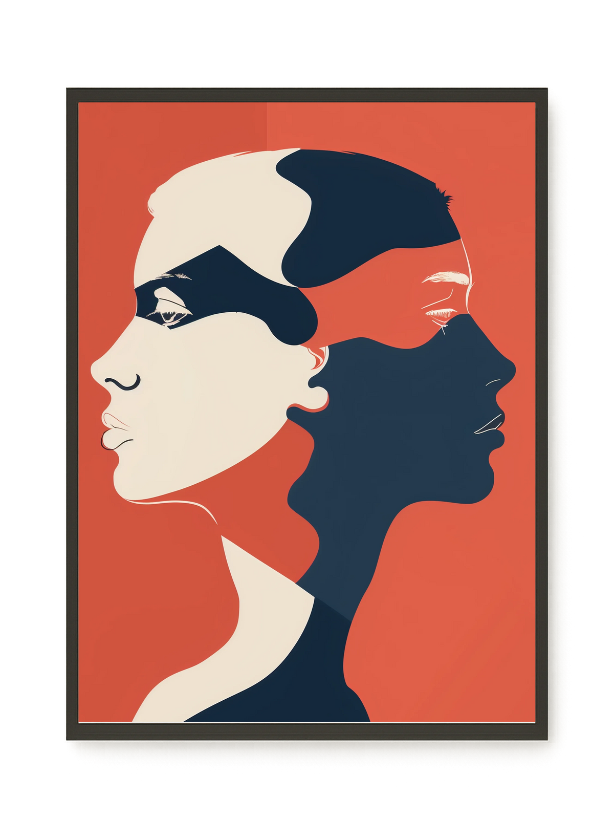 Dialogue of Shapes Canvas Print