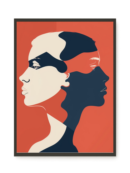 Dialogue of Shapes Canvas Print